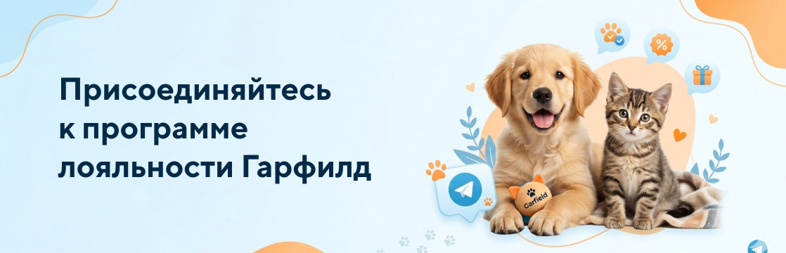 Программа лояльности Гарфилд теперь в Telegram
